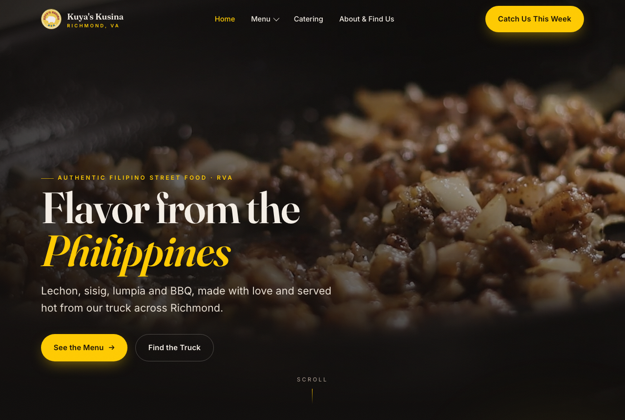 Kuya's Kusina RVA website built by Grid Local Studio